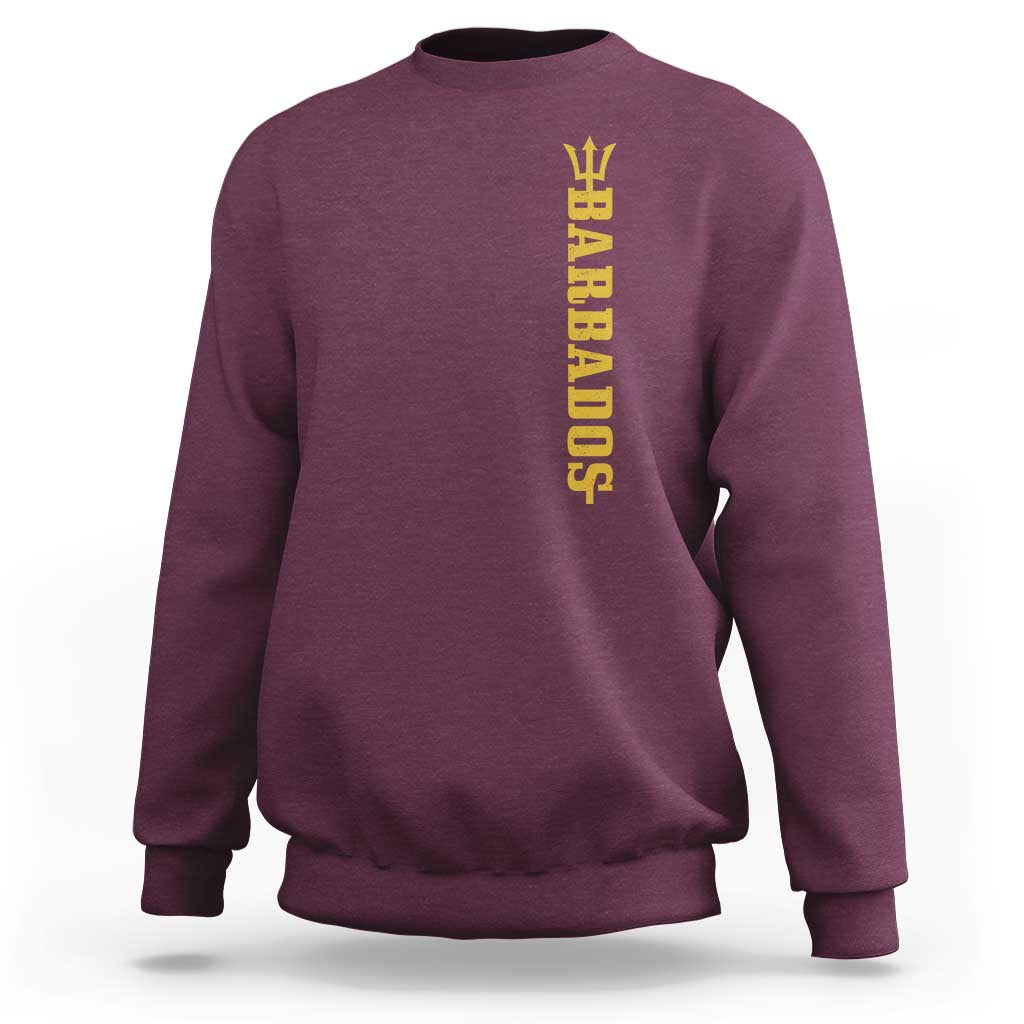 Funny Bajan Pride Barbados Trident Sweatshirt
