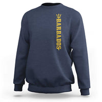 Funny Bajan Pride Barbados Trident Sweatshirt