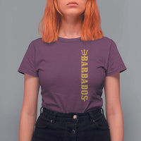 Funny Bajan Pride Barbados Trident T Shirt For Women