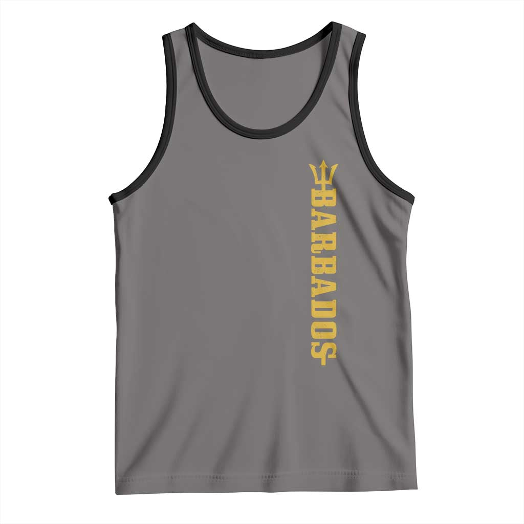 Funny Bajan Pride Barbados Trident Tank Top