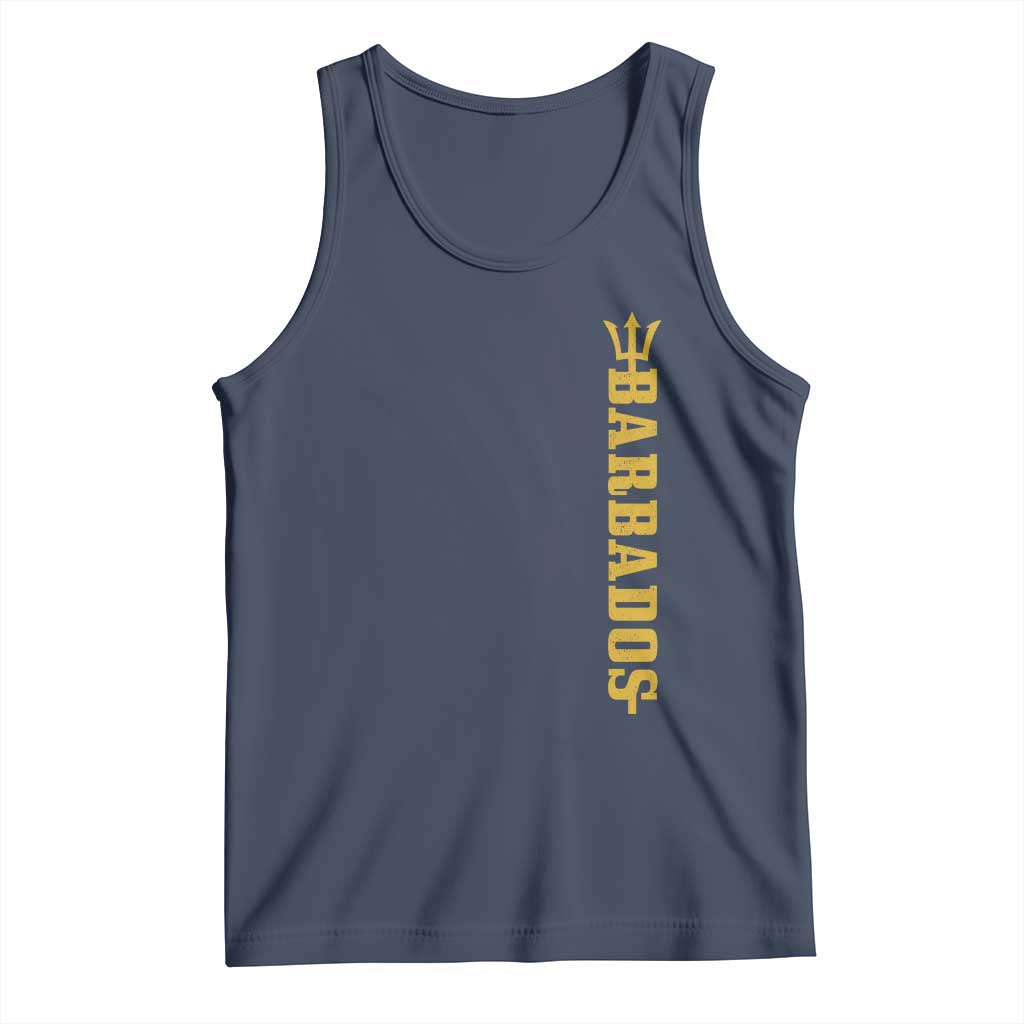 Funny Bajan Pride Barbados Trident Tank Top