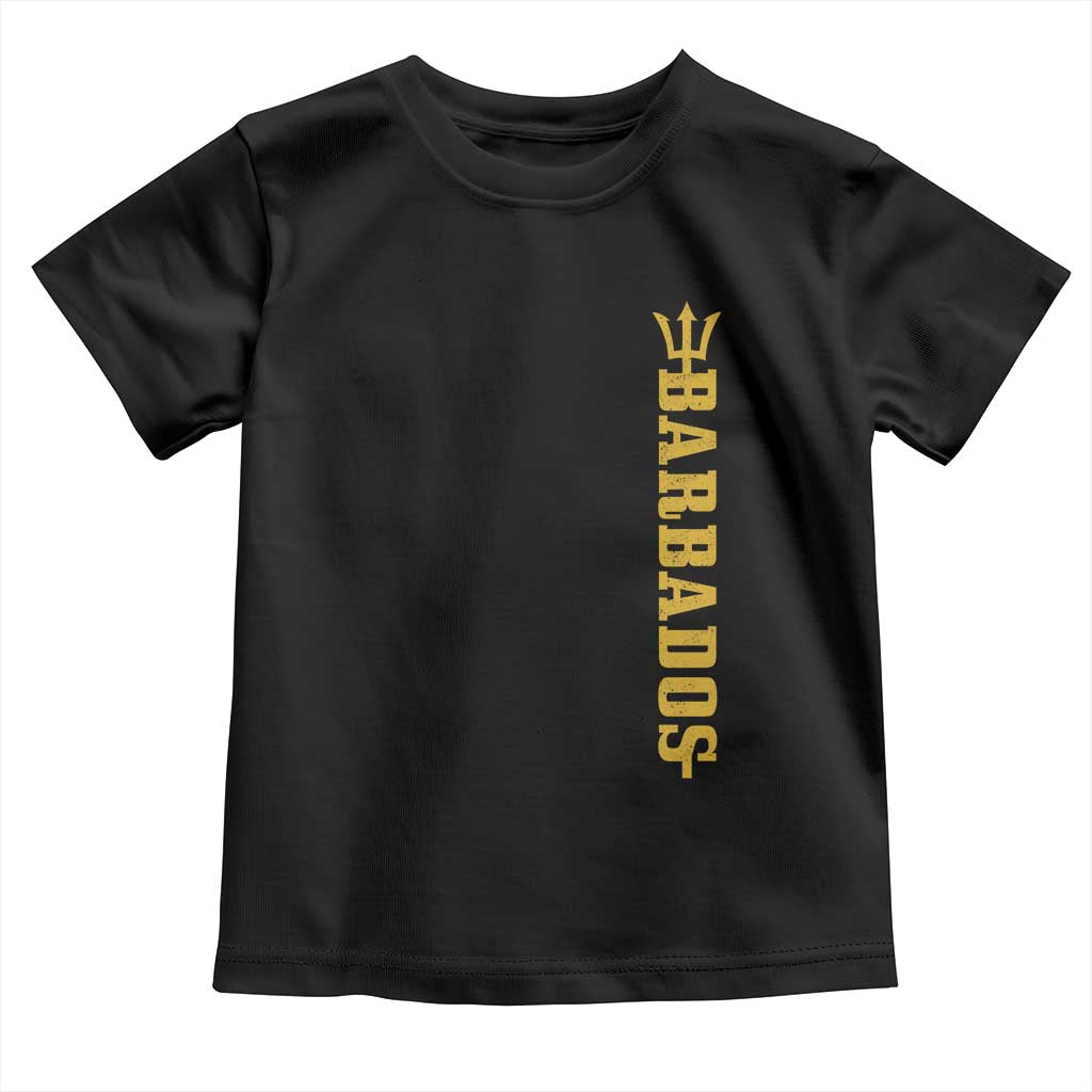 Funny Bajan Pride Barbados Trident Toddler T Shirt