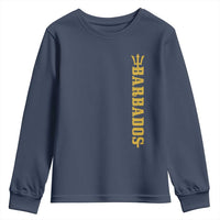 Funny Bajan Pride Barbados Trident Youth Sweatshirt