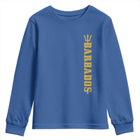 Funny Bajan Pride Barbados Trident Youth Sweatshirt