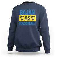 Funny Bajan As Rasshole Sweatshirt Barbados Flag With Barbados Tridents