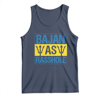 Funny Bajan As Rasshole Tank Top Barbados Flag With Barbados Tridents