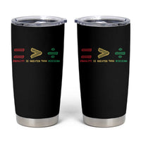 Juneteenth Equality Is Greater Than Division Tumbler Cup Equal Rights Math Symbol