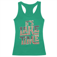 Funny It's Lake Time Racerback Tank Top Patriotic Boater American Flag USA 4th of July - Wonder Print Shop