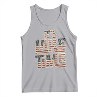 Funny It's Lake Time Tank Top Patriotic Boater American Flag USA 4th of July - Wonder Print Shop