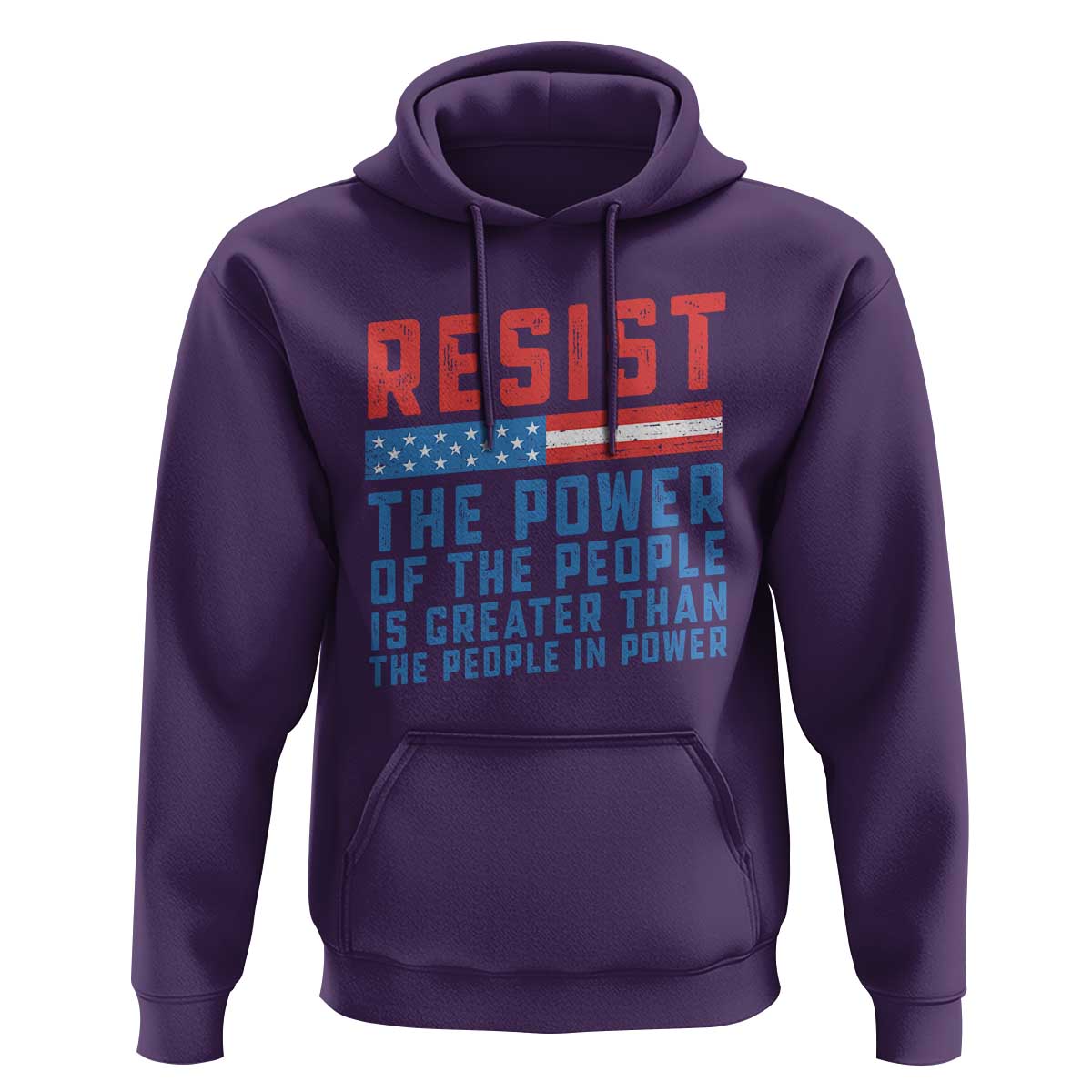Funny Resist The Power Of The People Is Greater Than The People In Power Hoodie - Wonder Print Shop