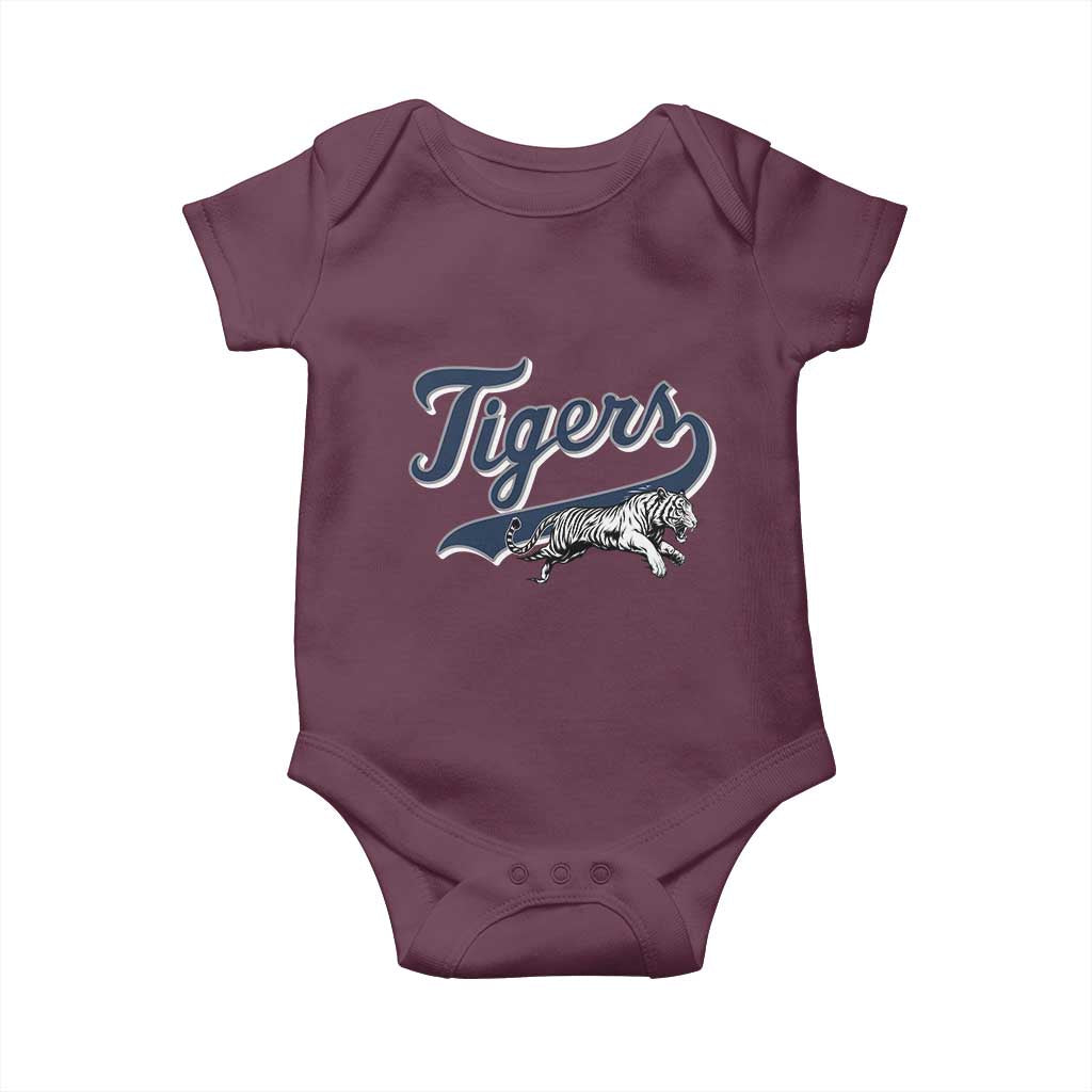 Funny Tiger Lover Sports Name Baseball Baby Onesie - Wonder Print Shop