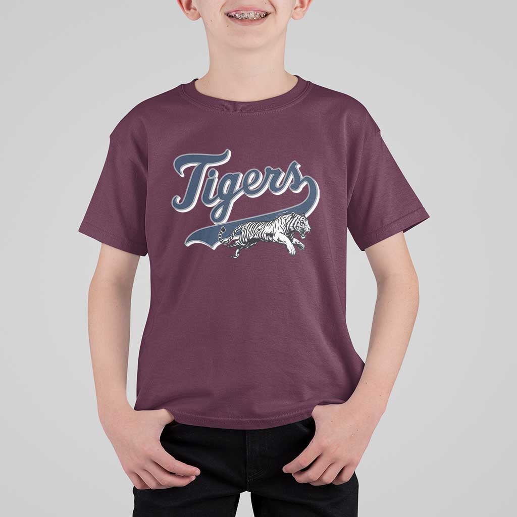 Funny Tiger Lover Sports Name Baseball T Shirt For Kid - Wonder Print Shop