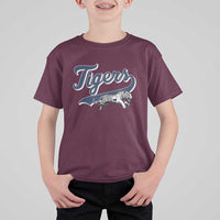Funny Tiger Lover Sports Name Baseball T Shirt For Kid - Wonder Print Shop