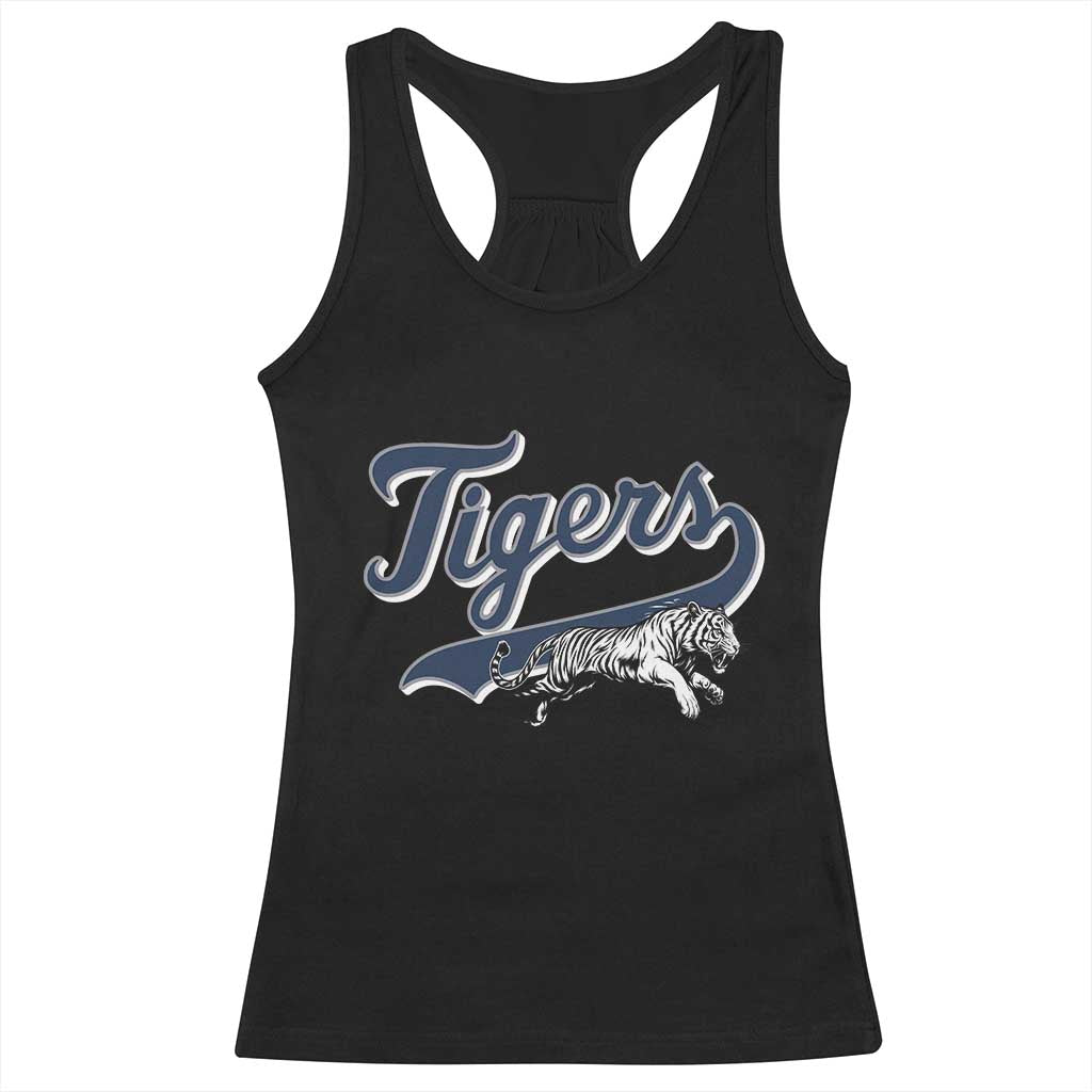Funny Tiger Lover Sports Name Baseball Racerback Tank Top - Wonder Print Shop