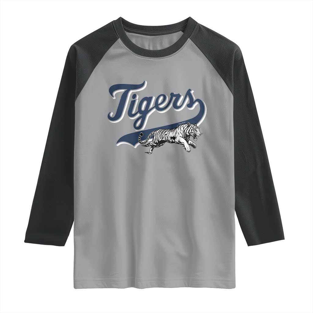 Funny Tiger Lover Sports Name Baseball Raglan Shirt - Wonder Print Shop