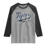 Funny Tiger Lover Sports Name Baseball Raglan Shirt - Wonder Print Shop