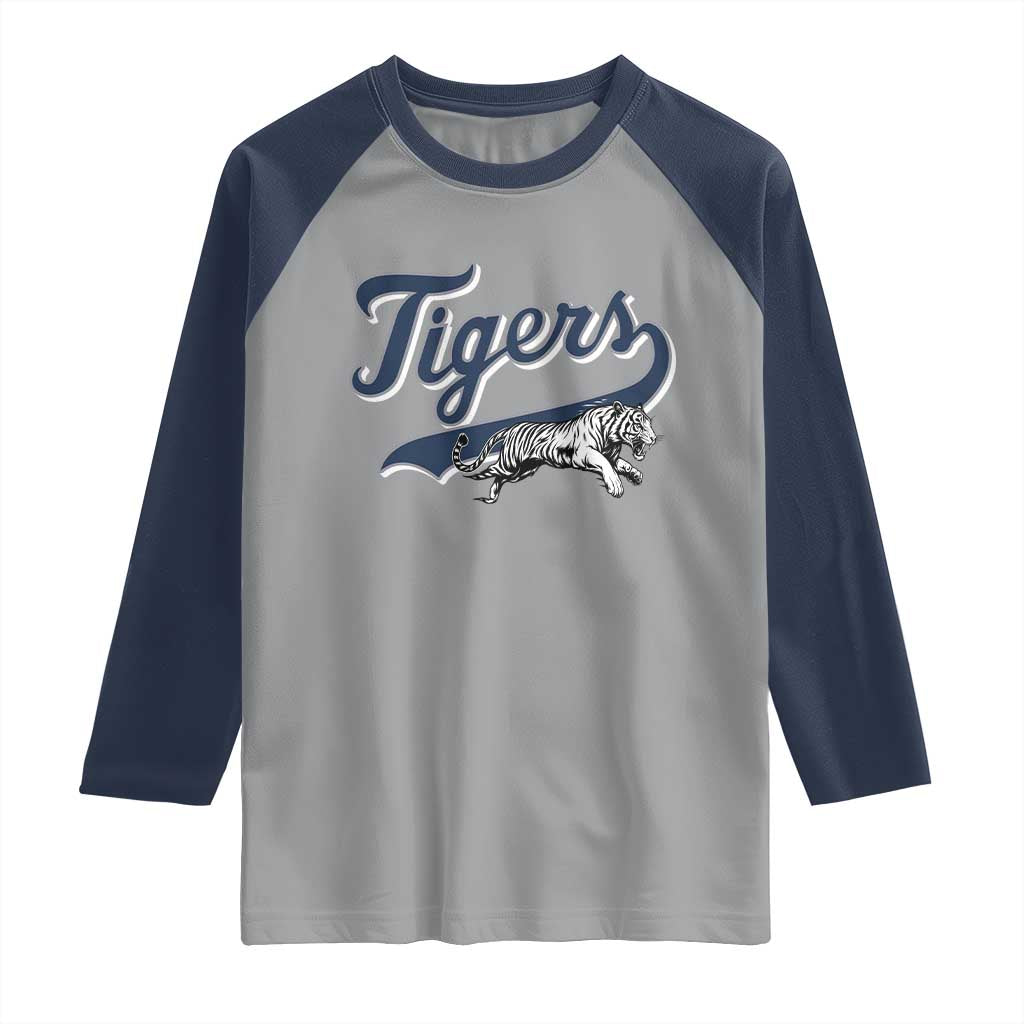Funny Tiger Lover Sports Name Baseball Raglan Shirt - Wonder Print Shop
