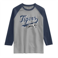 Funny Tiger Lover Sports Name Baseball Raglan Shirt - Wonder Print Shop