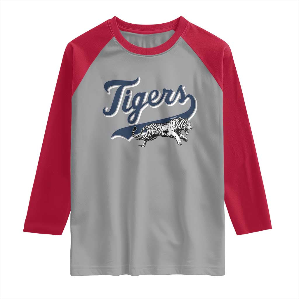 Funny Tiger Lover Sports Name Baseball Raglan Shirt - Wonder Print Shop