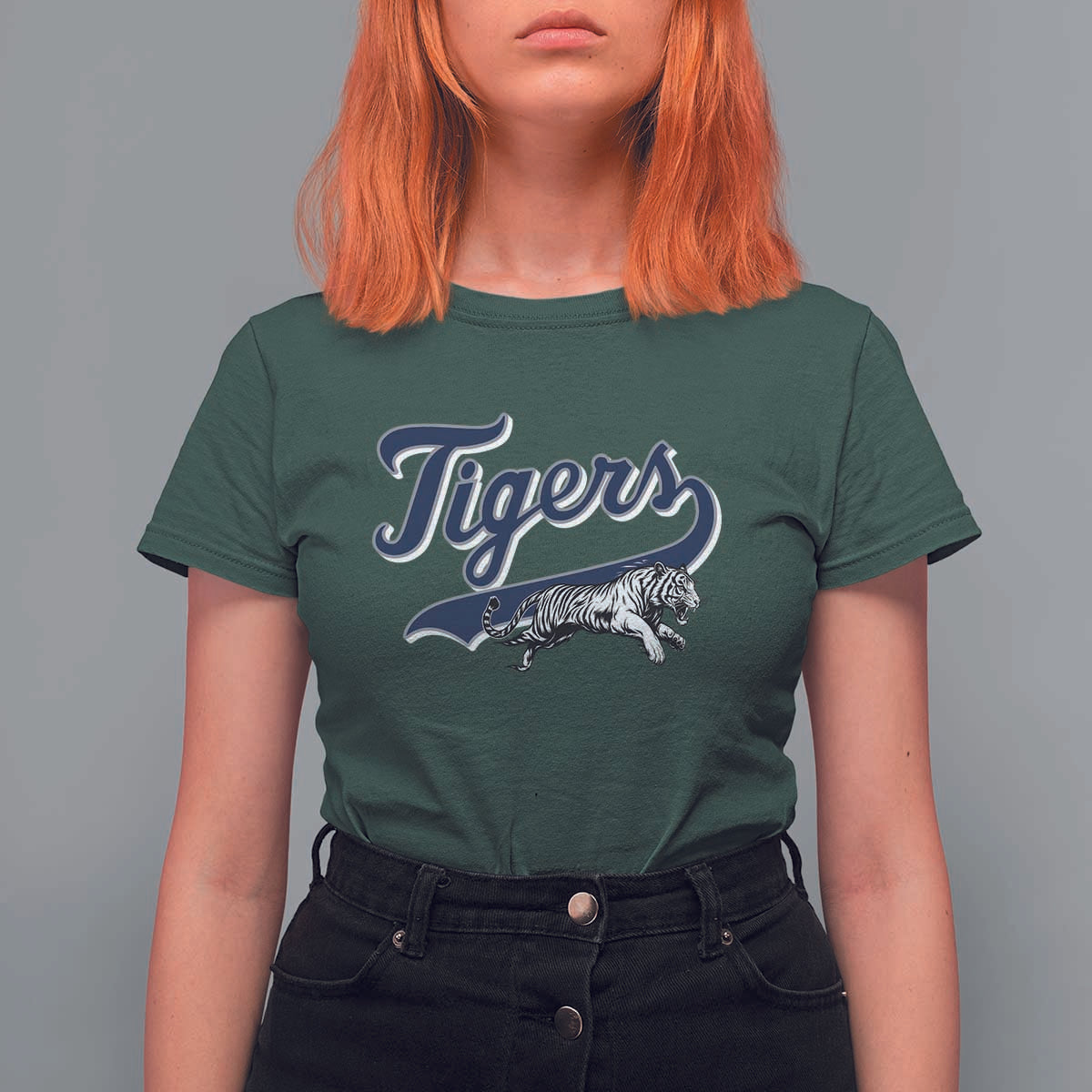 Funny Tiger Lover Sports Name Baseball T Shirt For Women - Wonder Print Shop