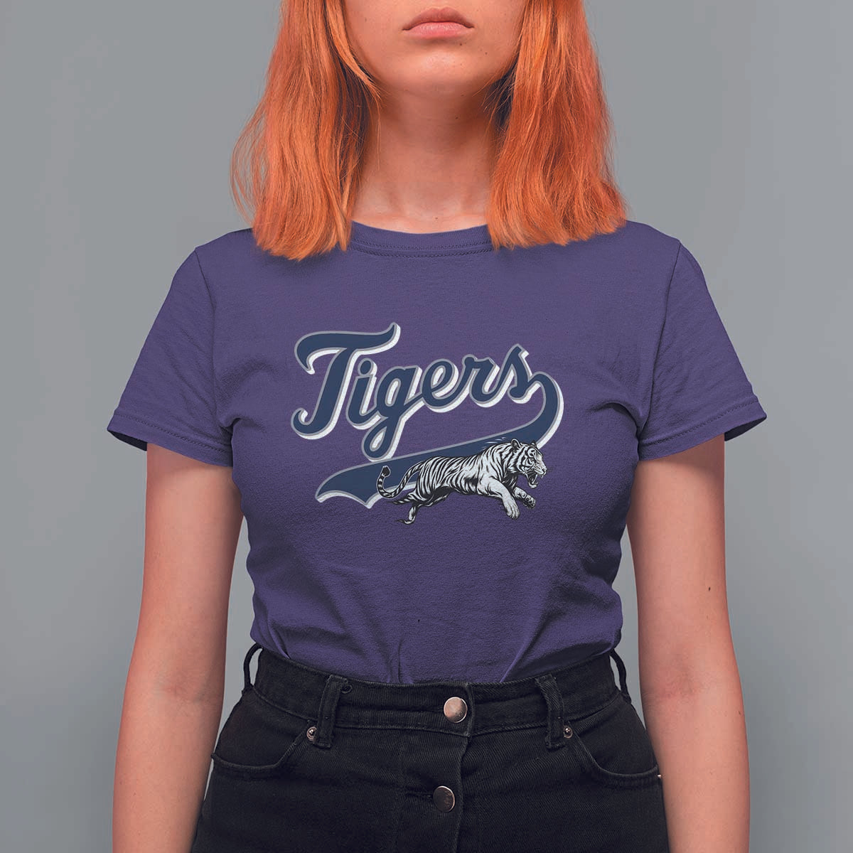 Funny Tiger Lover Sports Name Baseball T Shirt For Women - Wonder Print Shop