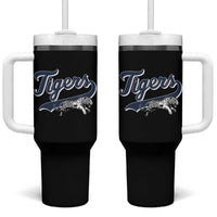 Funny Tiger Lover Sports Name Baseball Tumbler With Handle - Wonder Print Shop