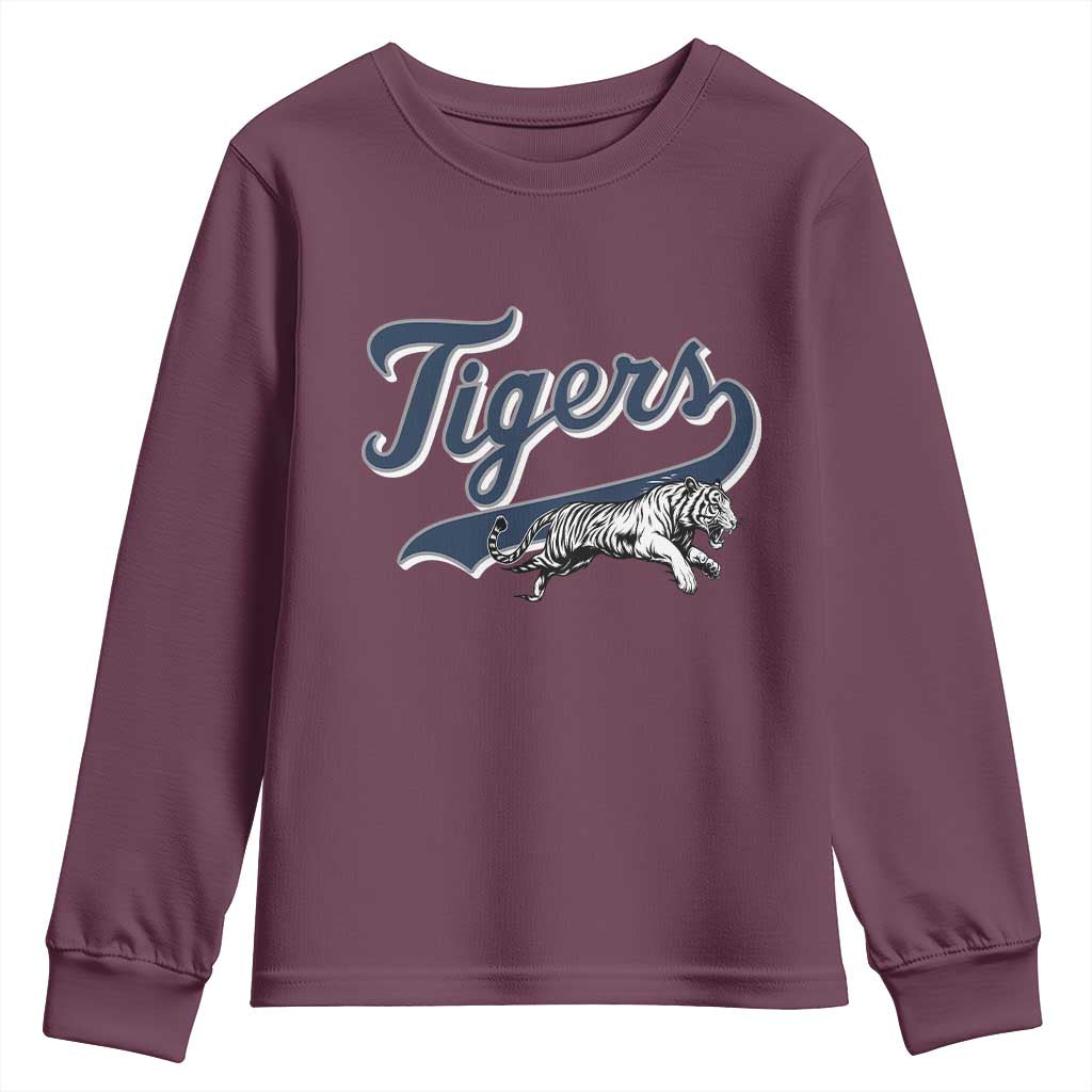 Funny Tiger Lover Sports Name Baseball Youth Sweatshirt - Wonder Print Shop