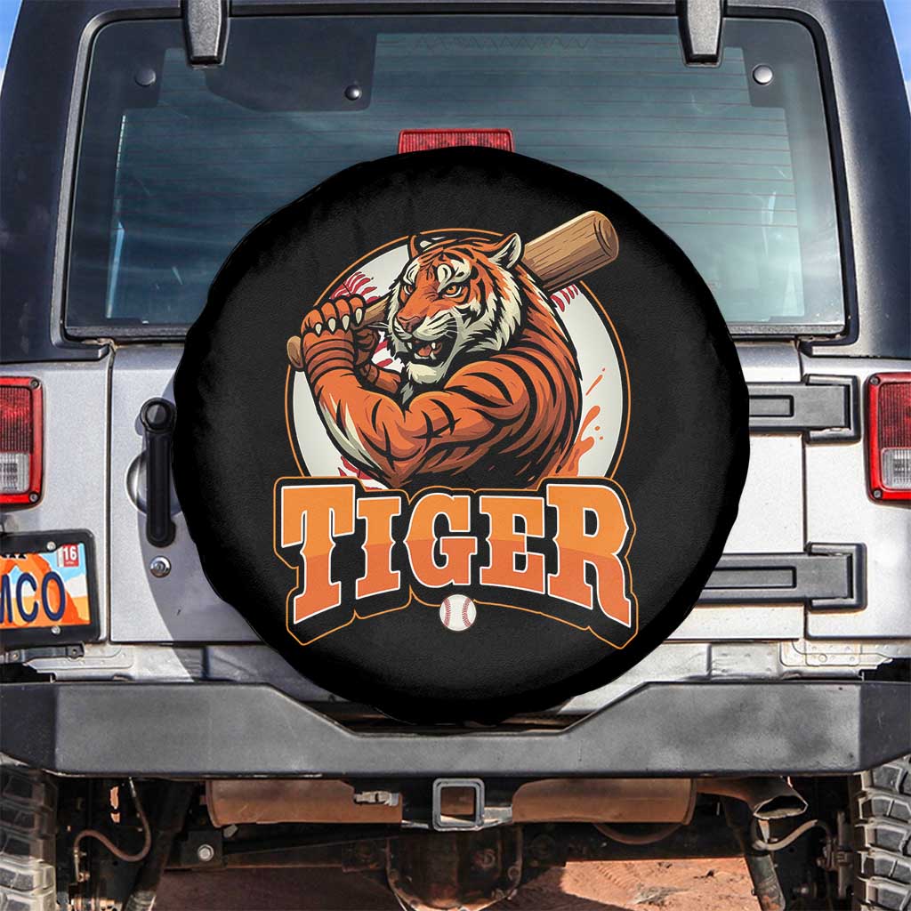 Funny Tiger Lover Baseball Animal Sport Spare Tire Cover Inspirational Athletic - Wonder Print Shop