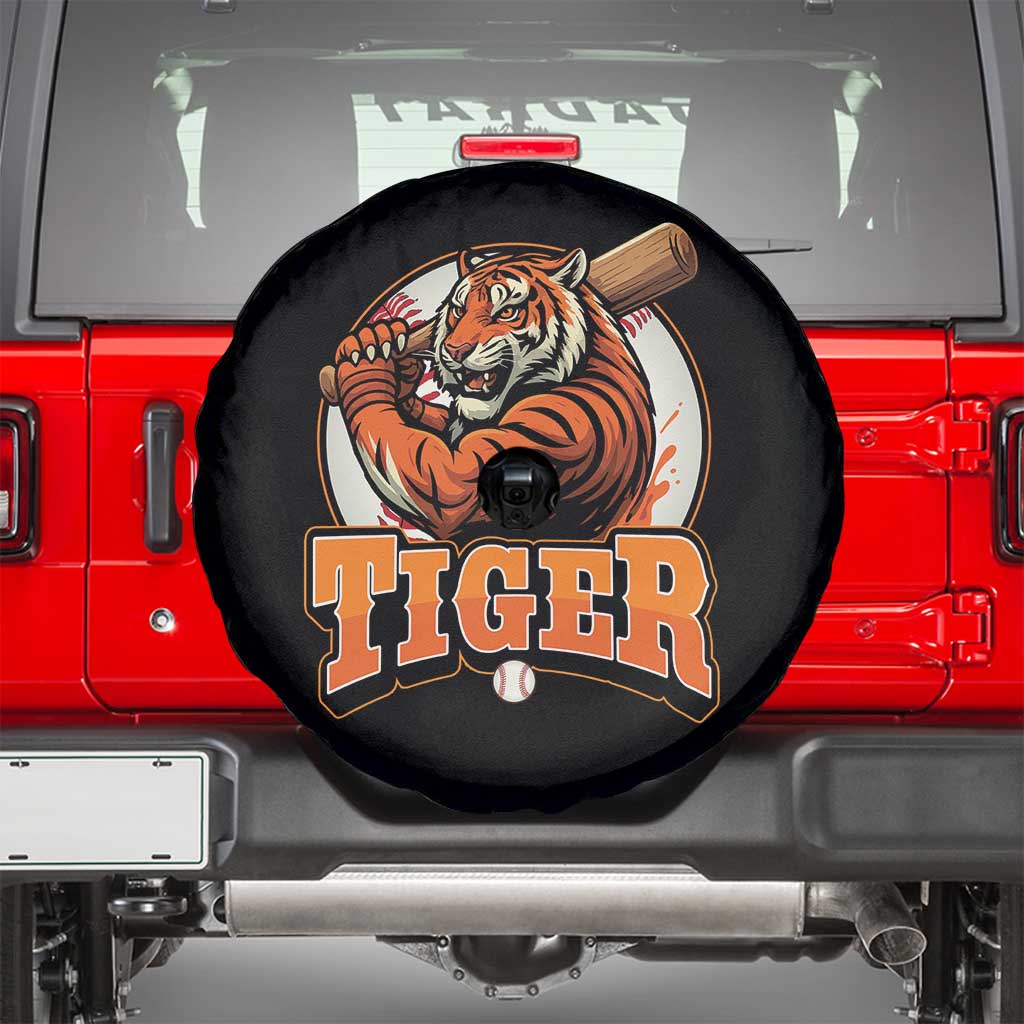 Funny Tiger Lover Baseball Animal Sport Spare Tire Cover Inspirational Athletic - Wonder Print Shop