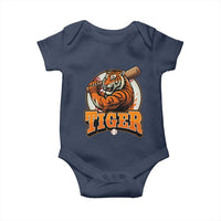 Funny Tiger Lover Baseball Animal Sport Baby Onesie Inspirational Athletic - Wonder Print Shop