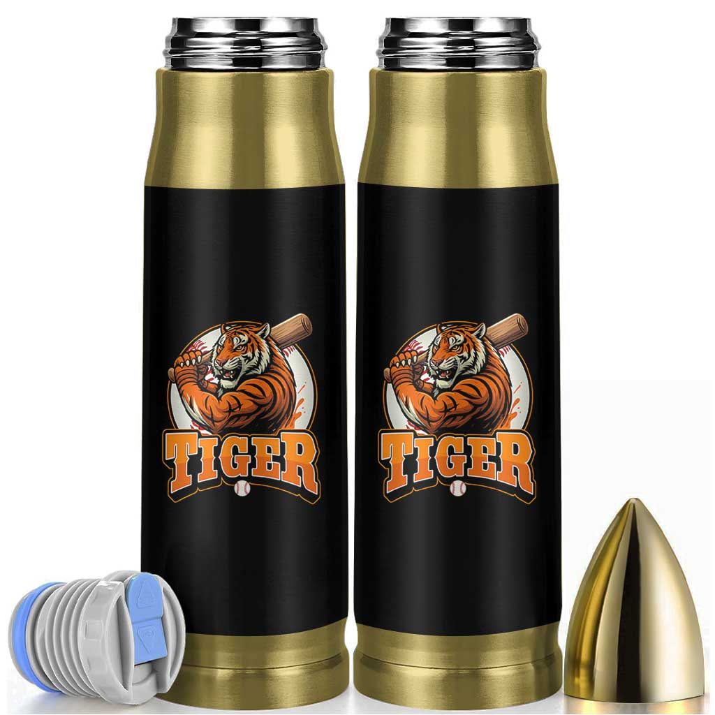 Funny Tiger Lover Baseball Animal Sport Bullet Tumbler Inspirational Athletic - Wonder Print Shop