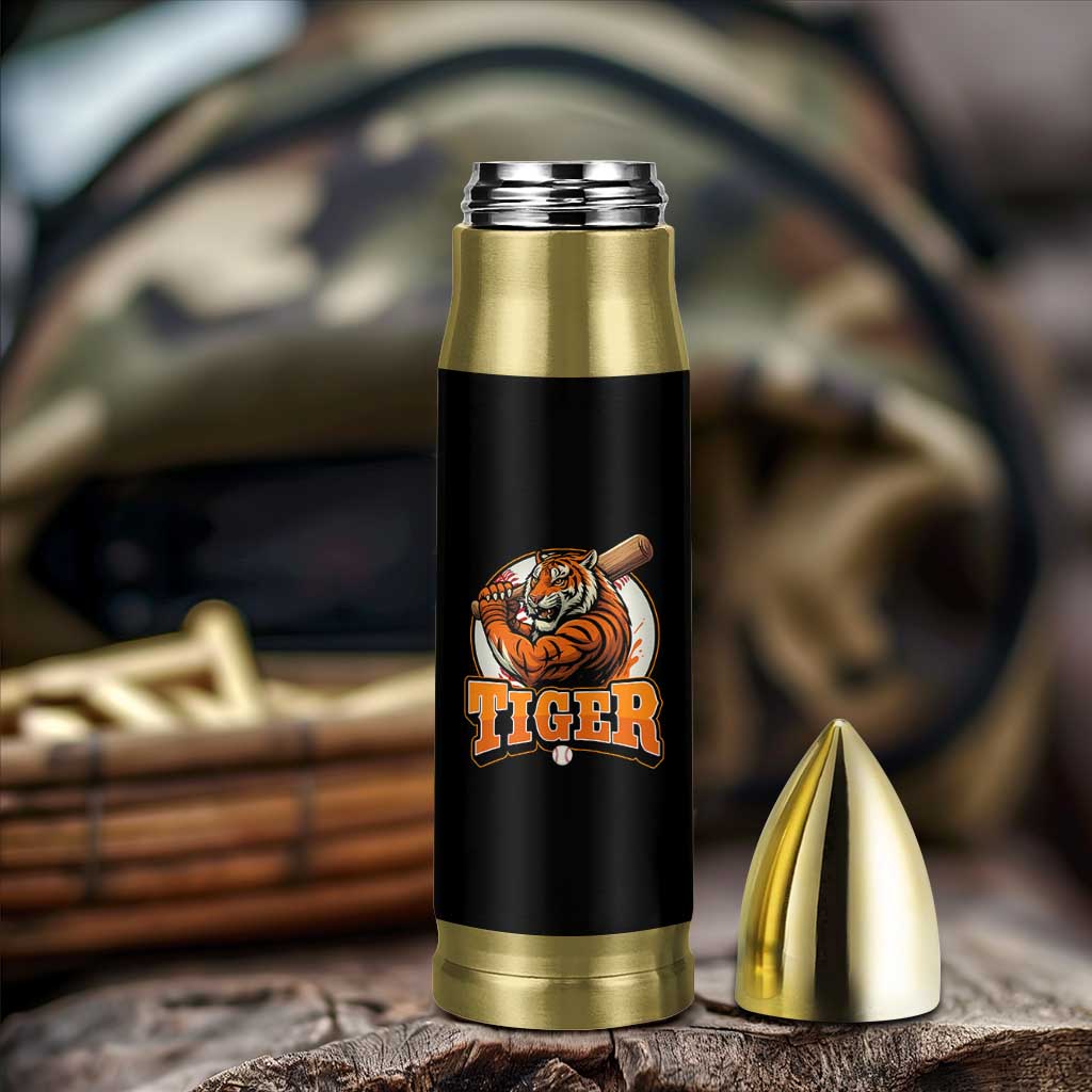 Funny Tiger Lover Baseball Animal Sport Bullet Tumbler Inspirational Athletic - Wonder Print Shop