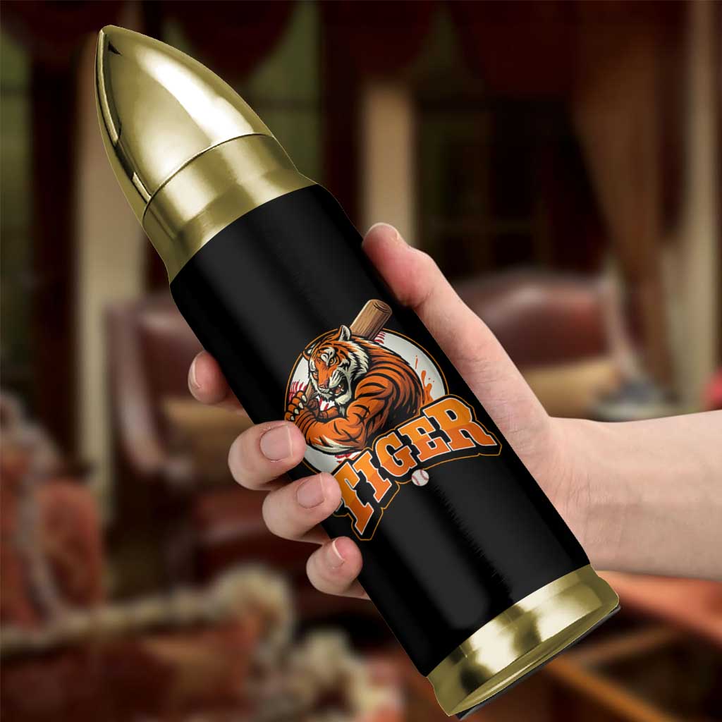 Funny Tiger Lover Baseball Animal Sport Bullet Tumbler Inspirational Athletic - Wonder Print Shop