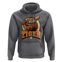 Funny Tiger Lover Baseball Animal Sport Hoodie Inspirational Athletic - Wonder Print Shop