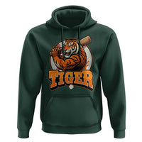 Funny Tiger Lover Baseball Animal Sport Hoodie Inspirational Athletic - Wonder Print Shop
