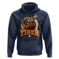 Funny Tiger Lover Baseball Animal Sport Hoodie Inspirational Athletic - Wonder Print Shop