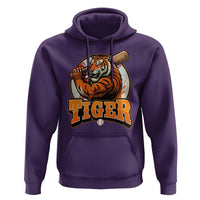 Funny Tiger Lover Baseball Animal Sport Hoodie Inspirational Athletic - Wonder Print Shop