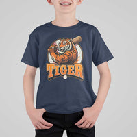 Funny Tiger Lover Baseball Animal Sport T Shirt For Kid Inspirational Athletic - Wonder Print Shop