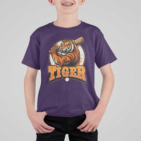Funny Tiger Lover Baseball Animal Sport T Shirt For Kid Inspirational Athletic - Wonder Print Shop