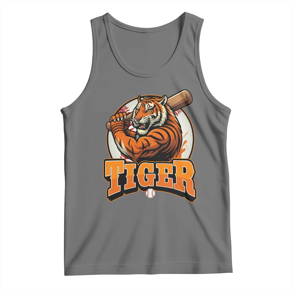 Funny Tiger Lover Baseball Animal Sport Tank Top Inspirational Athletic - Wonder Print Shop
