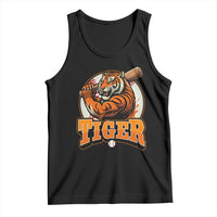 Funny Tiger Lover Baseball Animal Sport Tank Top Inspirational Athletic - Wonder Print Shop
