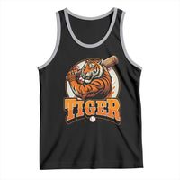 Funny Tiger Lover Baseball Animal Sport Tank Top Inspirational Athletic - Wonder Print Shop
