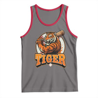 Funny Tiger Lover Baseball Animal Sport Tank Top Inspirational Athletic - Wonder Print Shop