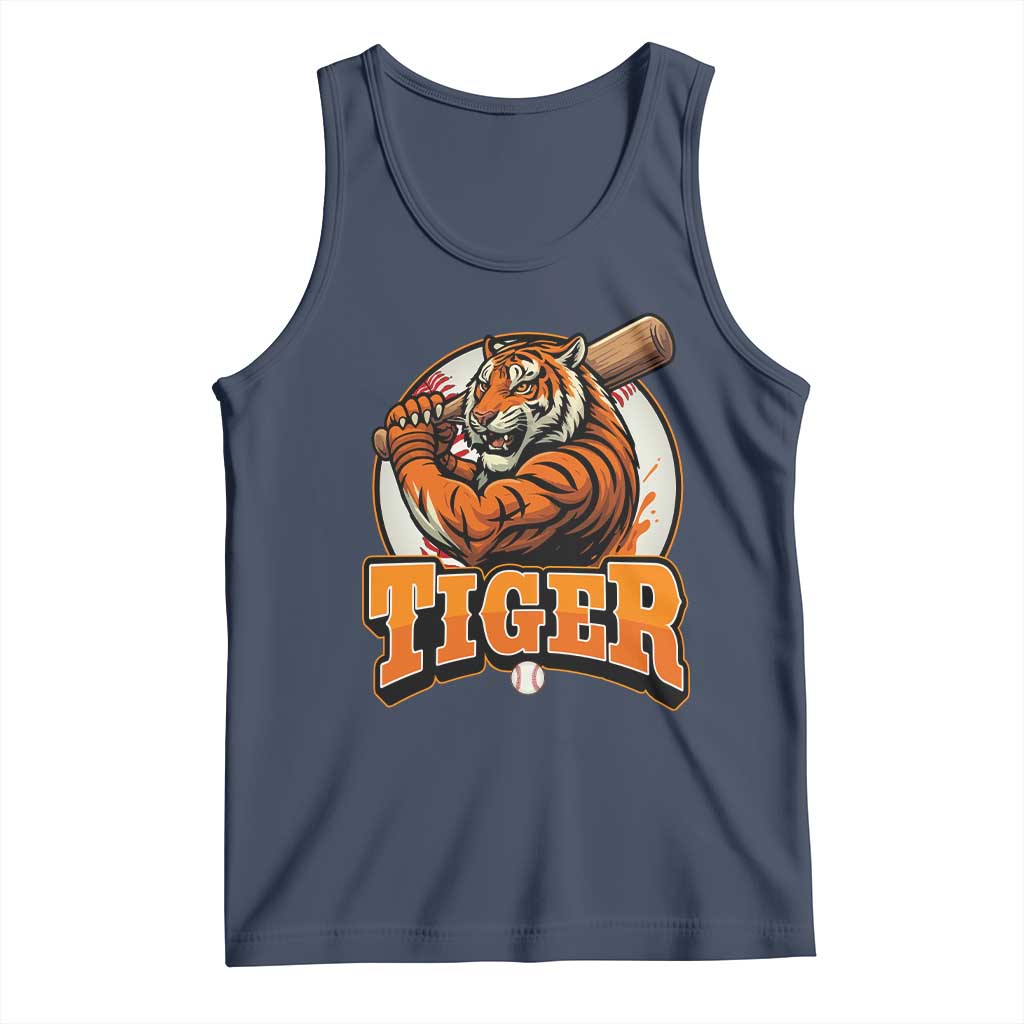 Funny Tiger Lover Baseball Animal Sport Tank Top Inspirational Athletic - Wonder Print Shop