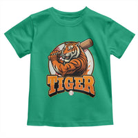 Funny Tiger Lover Baseball Animal Sport Toddler T Shirt Inspirational Athletic - Wonder Print Shop