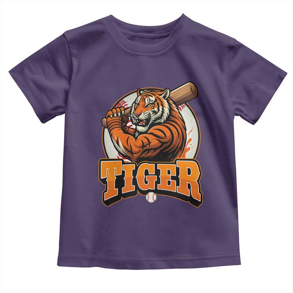 Funny Tiger Lover Baseball Animal Sport Toddler T Shirt Inspirational Athletic - Wonder Print Shop