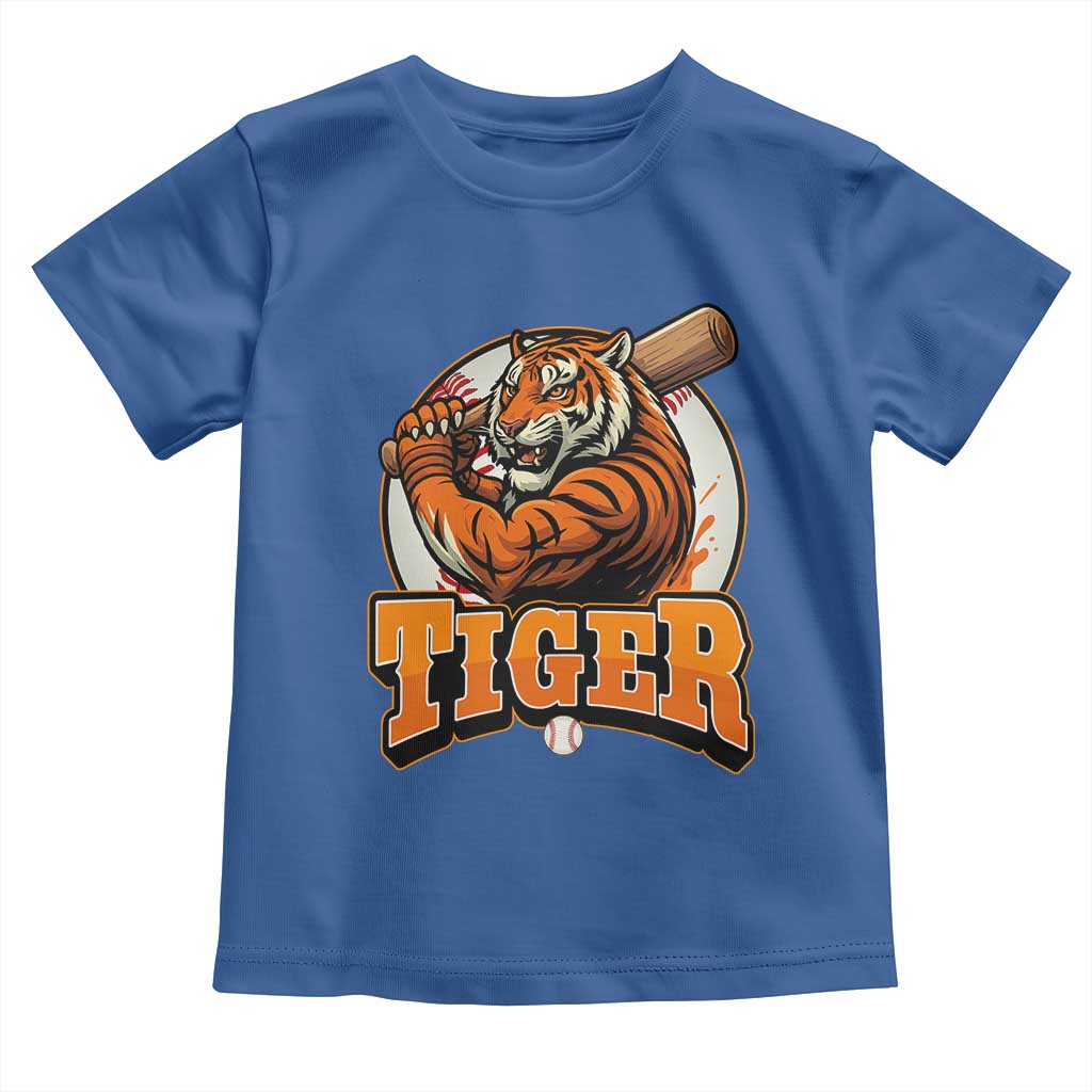 Funny Tiger Lover Baseball Animal Sport Toddler T Shirt Inspirational Athletic - Wonder Print Shop