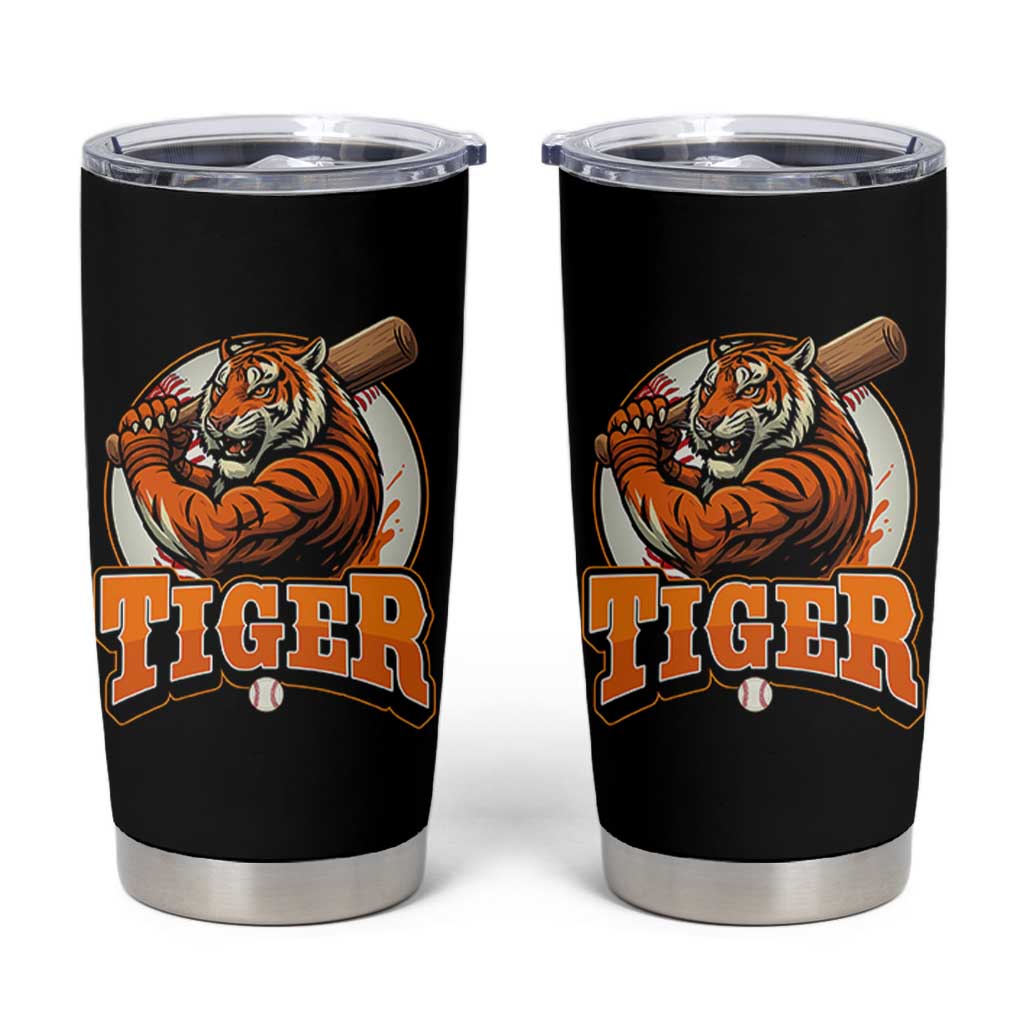 Funny Tiger Lover Baseball Animal Sport Tumbler Cup Inspirational Athletic - Wonder Print Shop