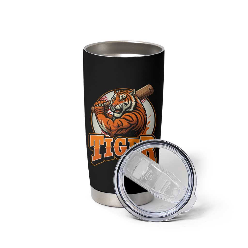 Funny Tiger Lover Baseball Animal Sport Tumbler Cup Inspirational Athletic - Wonder Print Shop