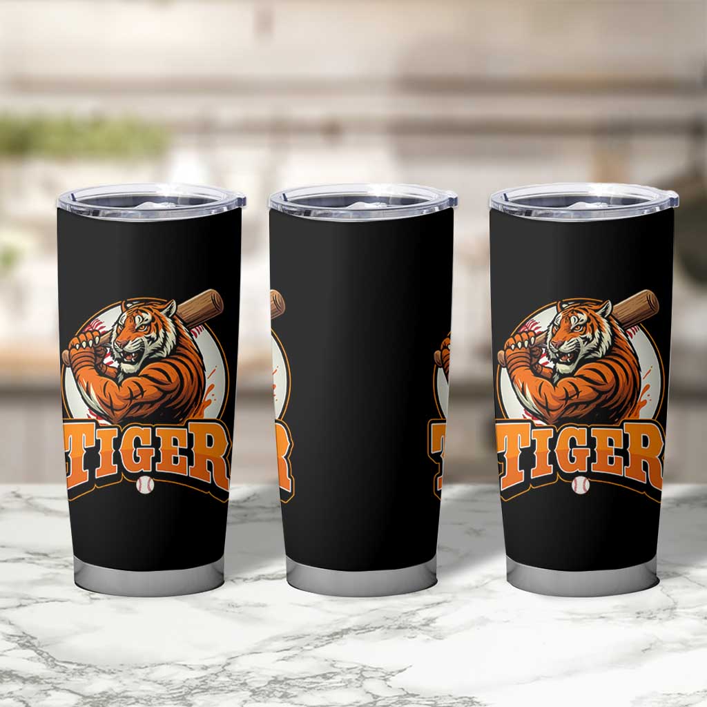 Funny Tiger Lover Baseball Animal Sport Tumbler Cup Inspirational Athletic - Wonder Print Shop